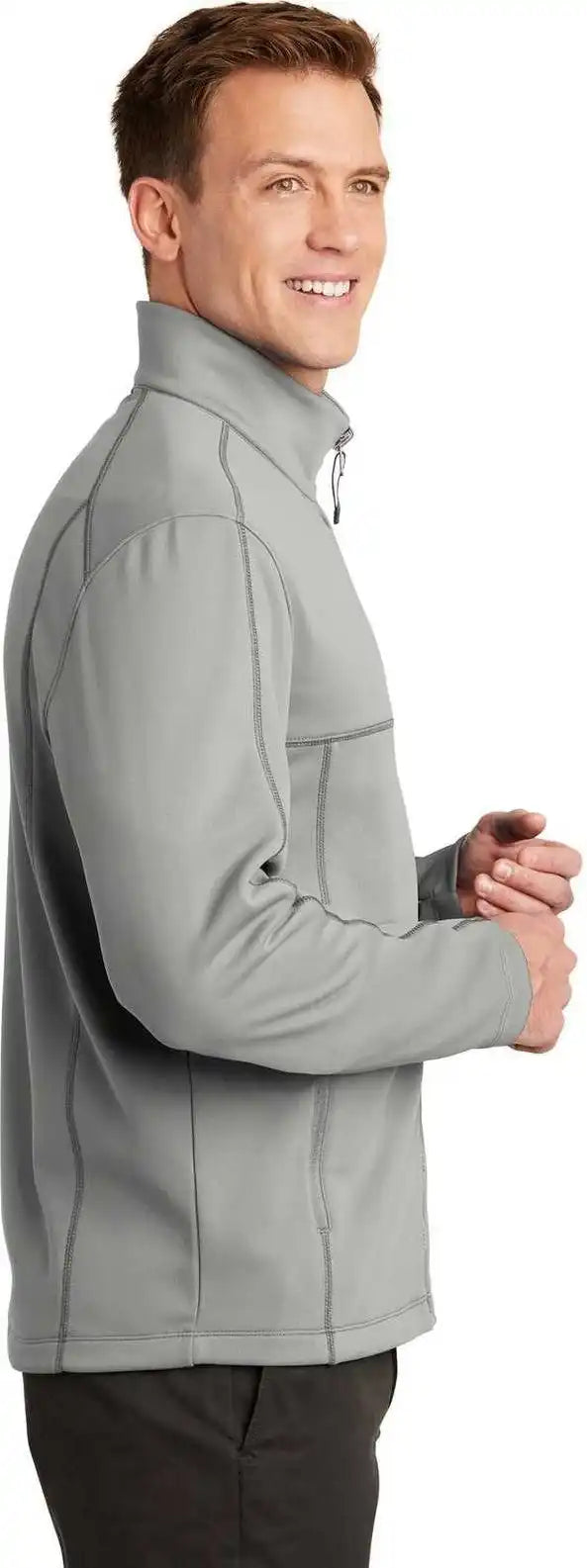 Port Authority F904 Collective Smooth Fleece Jacket - Gusty Gray