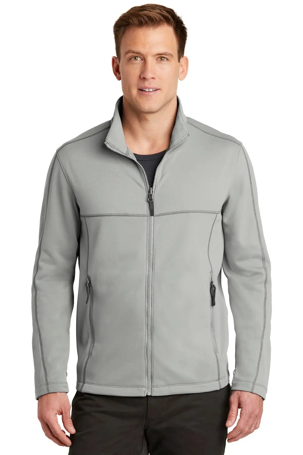 Port Authority F904 Collective Smooth Fleece Jacket - Gusty Gray