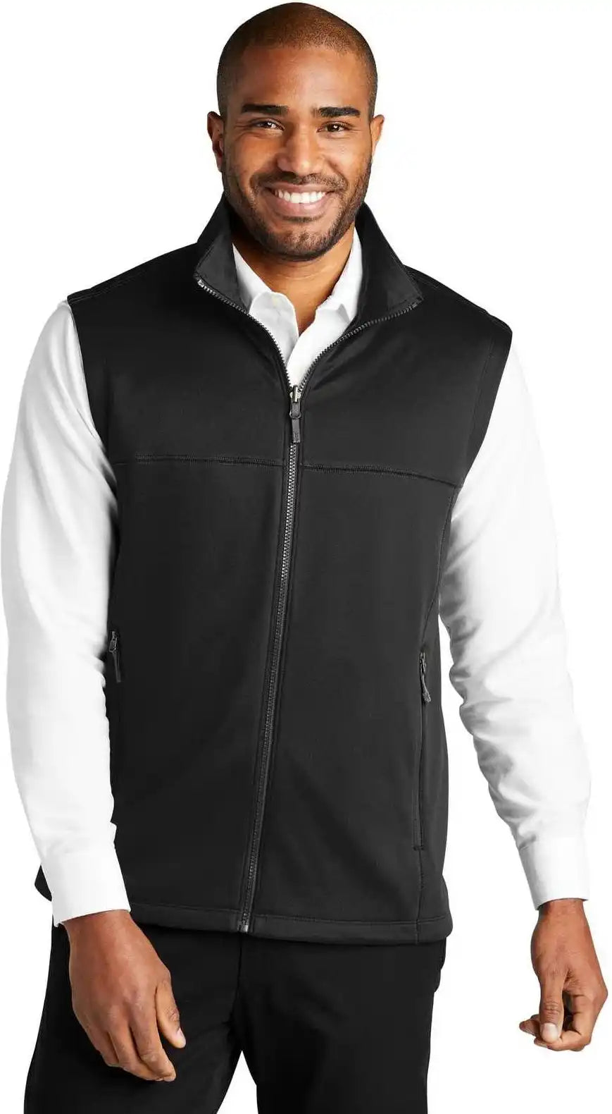 Port Authority F906 Collective Smooth Fleece Vest - Deep Black