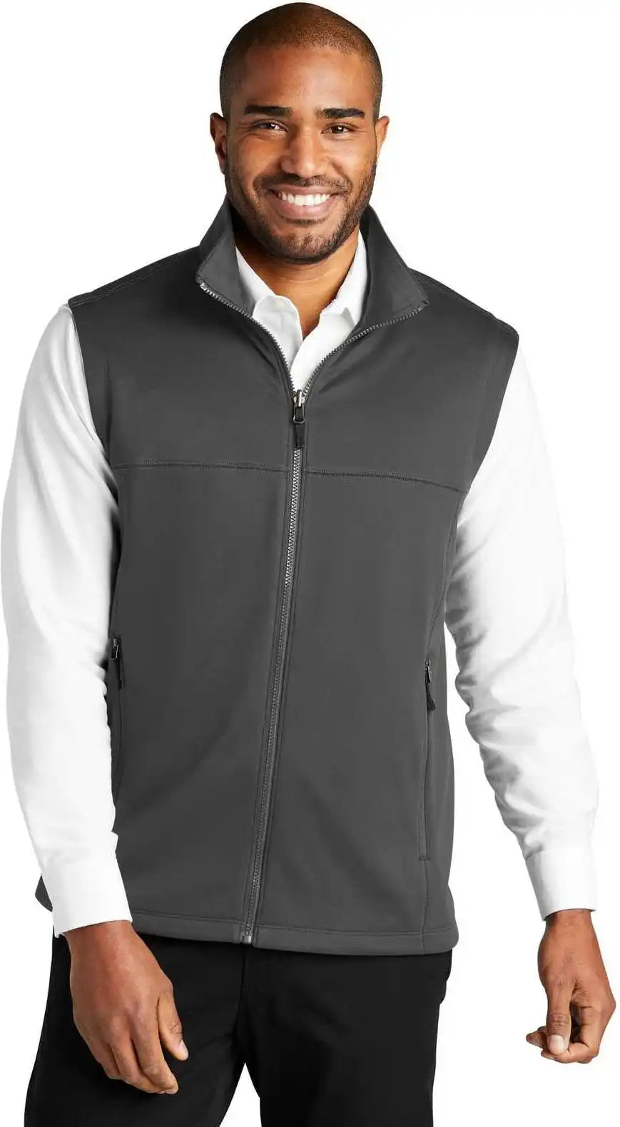 Port Authority F906 Collective Smooth Fleece Vest Graphite
