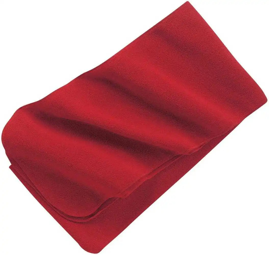 Port Authority Fs03 Extra Long Fleece Scarf - Red - one Size Fits Most