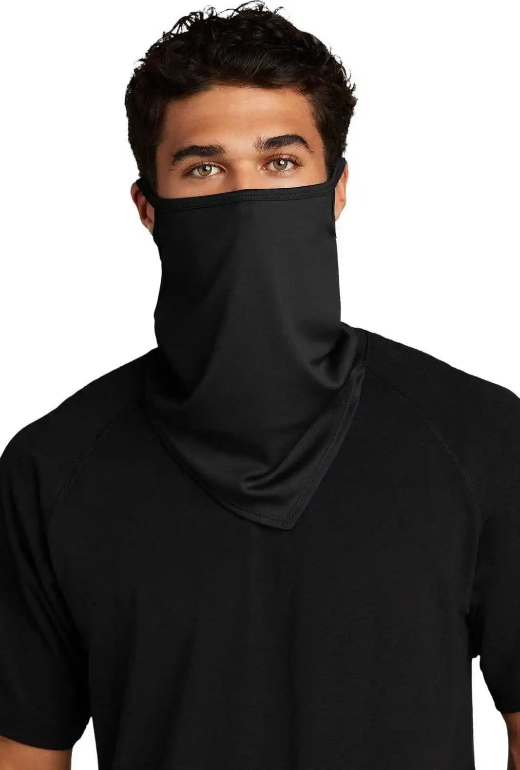 Port Authority G103 Ear Loop Gaiter Mask - Jet Black - Osfm