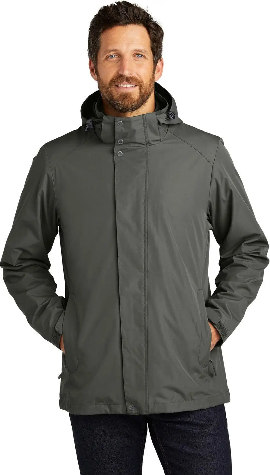 Port Authority J123 All-weather 3-in-1 Jacket - Storm Gray - Adult Xs