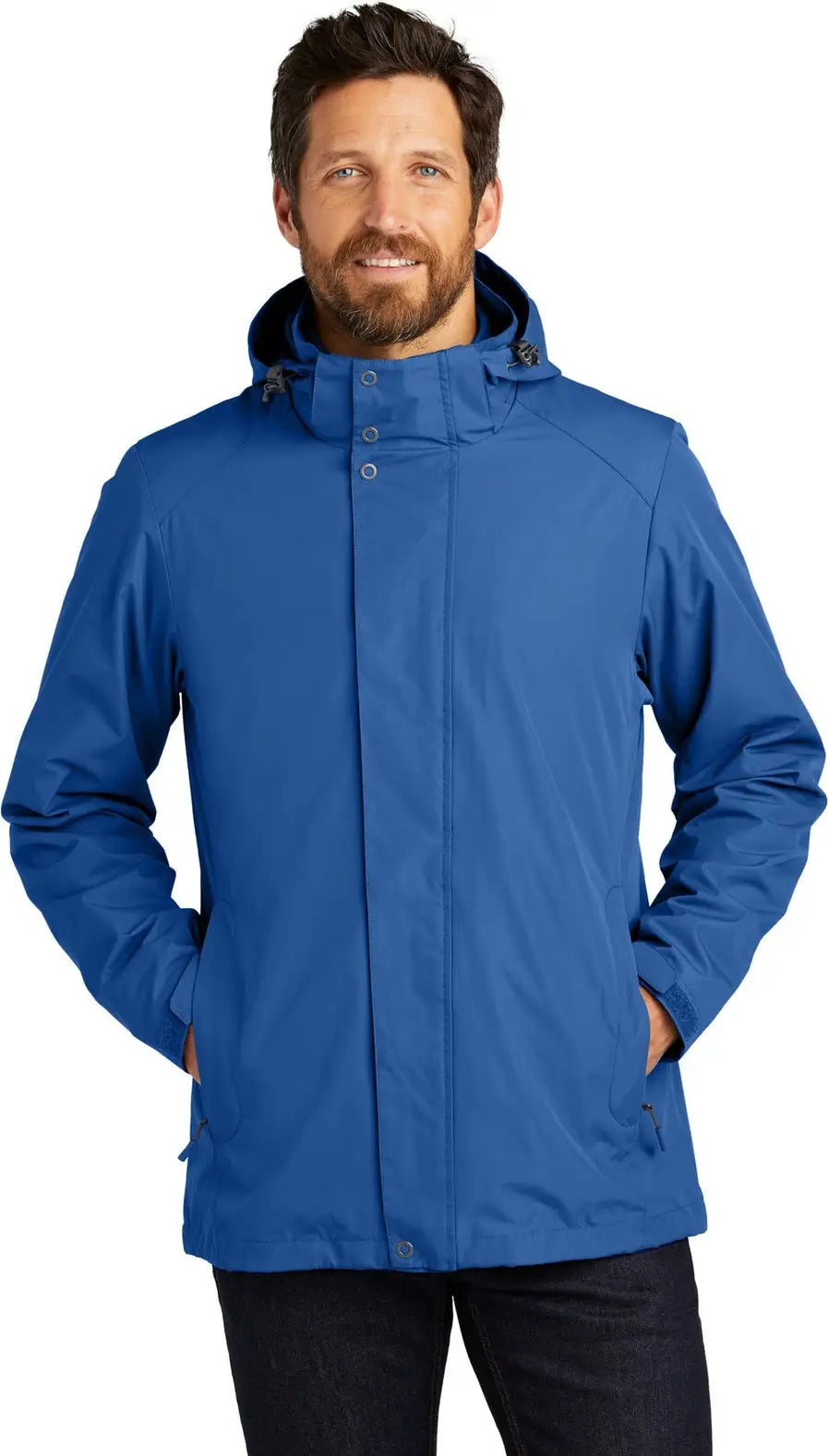 Port Authority J123 All-weather 3-in-1 Jacket - True Blue - Adult Xs
