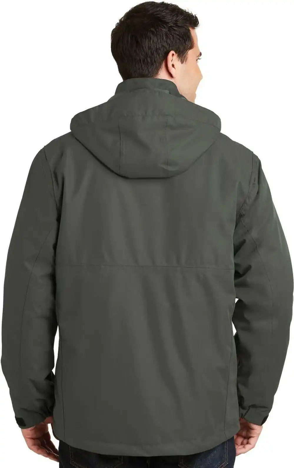 Port Authority J302 Herringbone 3-in-1 Parka - Spruce Green