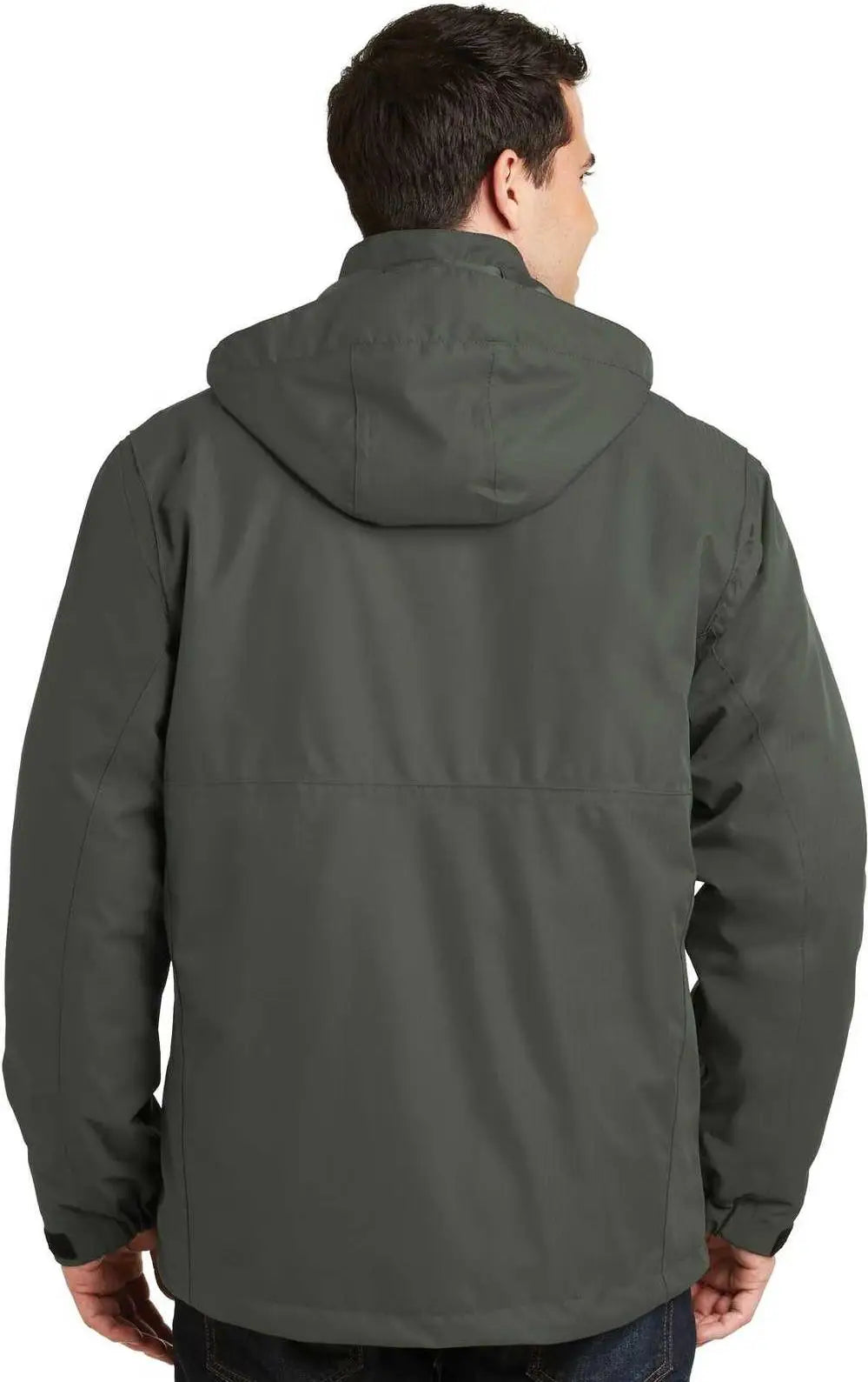Port Authority J302 Herringbone 3-in-1 Parka - Spruce Green