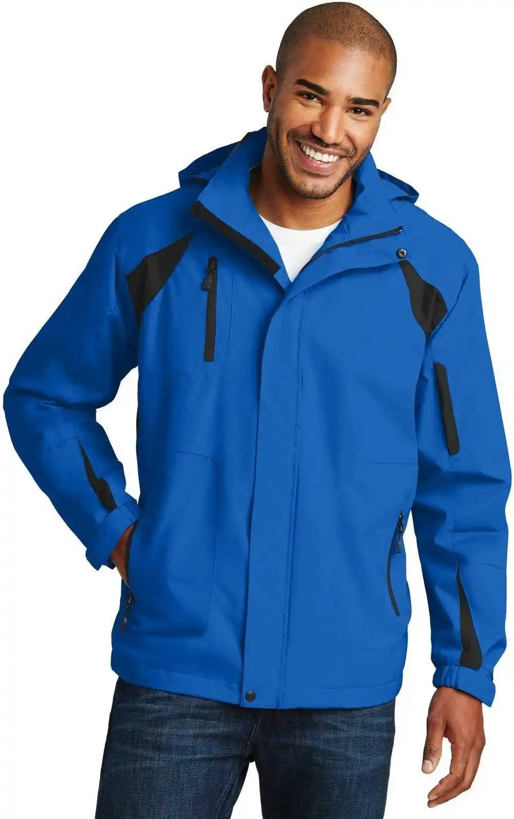 Port Authority J304 All Season Ii Jacket Snorkel Blue Black