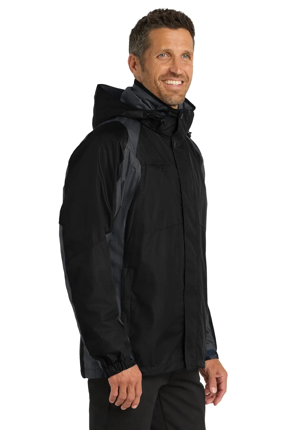 Port Authority J310 Ranger 3-in-1 Jacket - Black Ink Gray