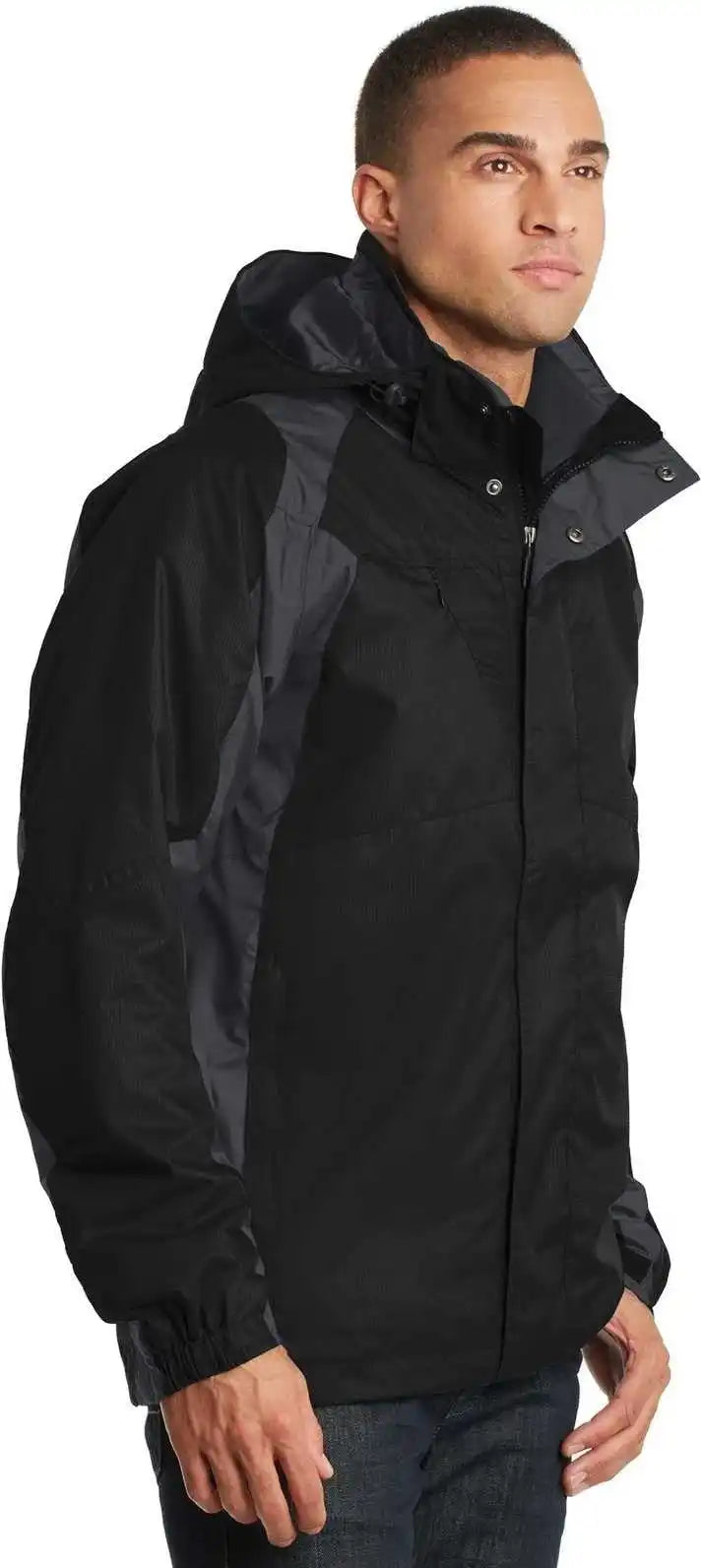 Port Authority J310 Ranger 3-in-1 Jacket - Black Ink Gray