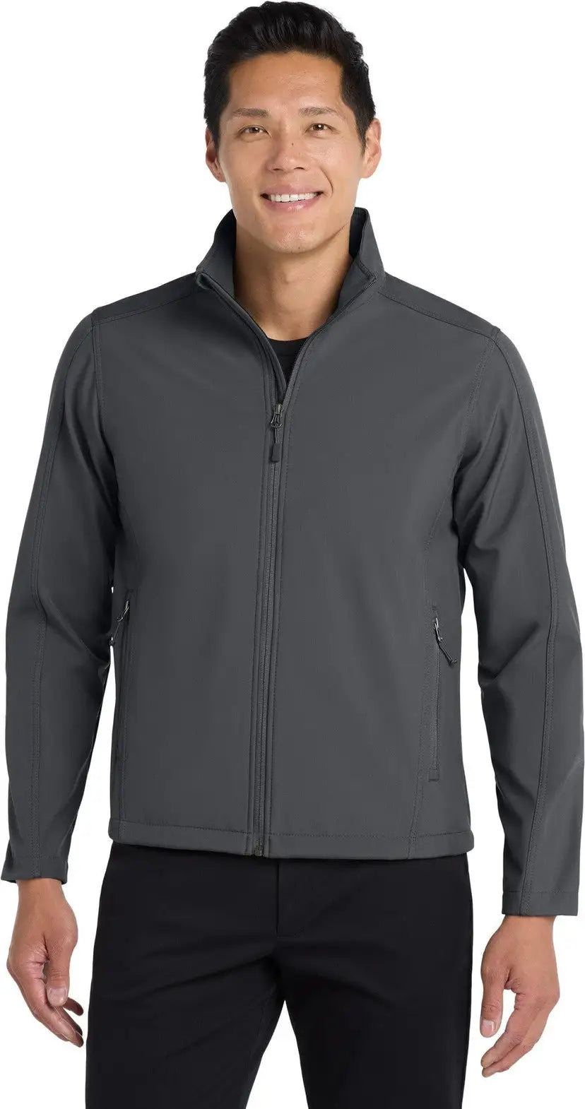 Port Authority J317 Core Soft Shell Jacket - Battleship Gray - Adult Xs