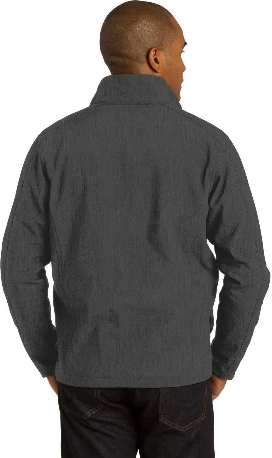 Port Authority J317 Core Soft Shell Jacket - Black Charcoal Heather