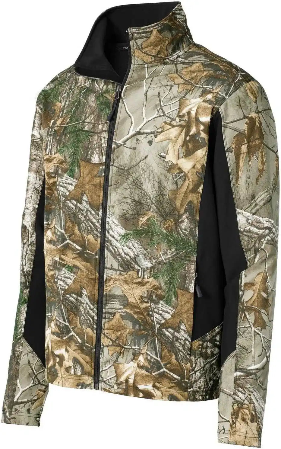 Port Authority J318c Camouflage Colorblock Soft Shell - Realtree Xtra Black