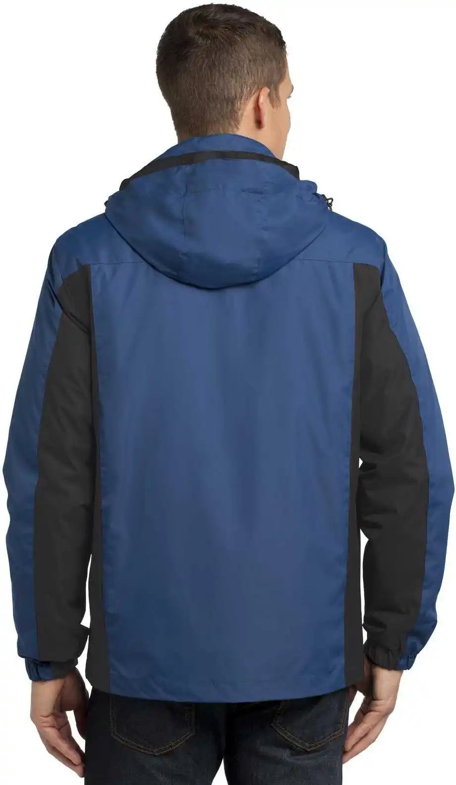 Port Authority J321 Colorblock 3-in-1 Jacket - Admiral Blue Black Magnet