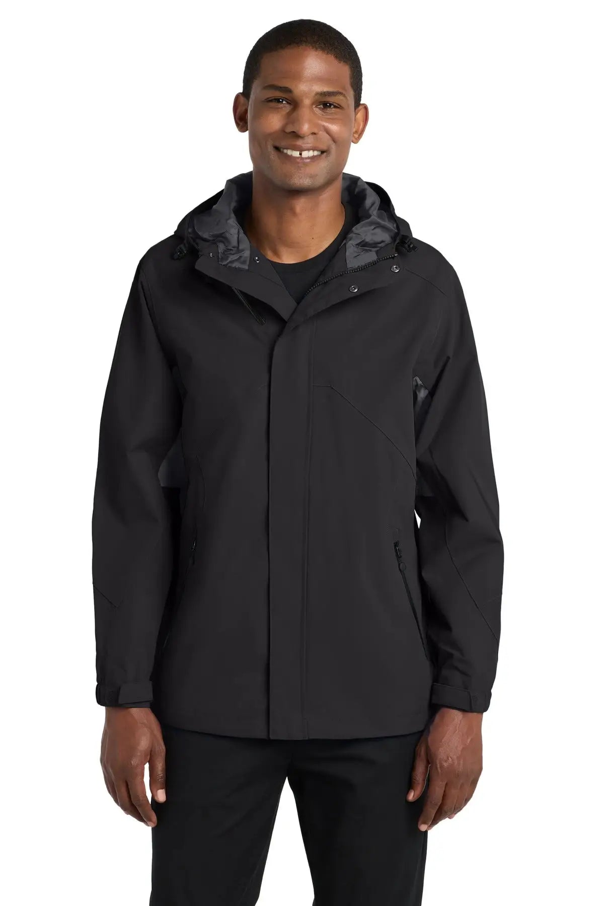 Port Authority J322 Cascade Waterproof Jacket - Black Magnet