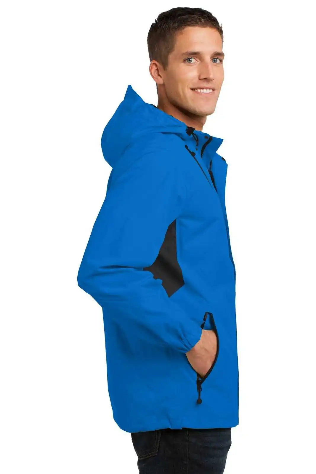 Port Authority J322 Cascade Waterproof Jacket - Imperial Blue Black