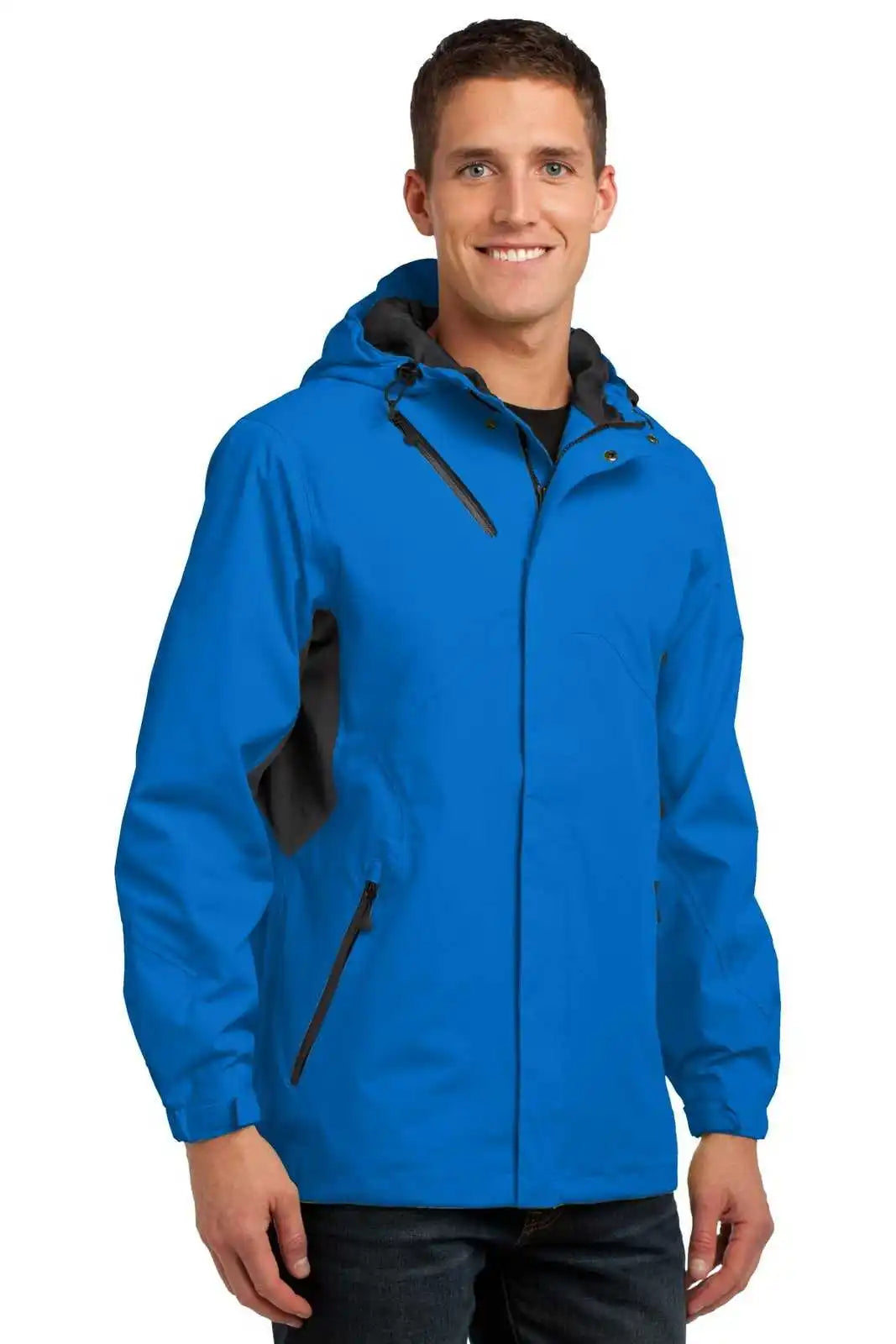 Port Authority J322 Cascade Waterproof Jacket - Imperial Blue Black