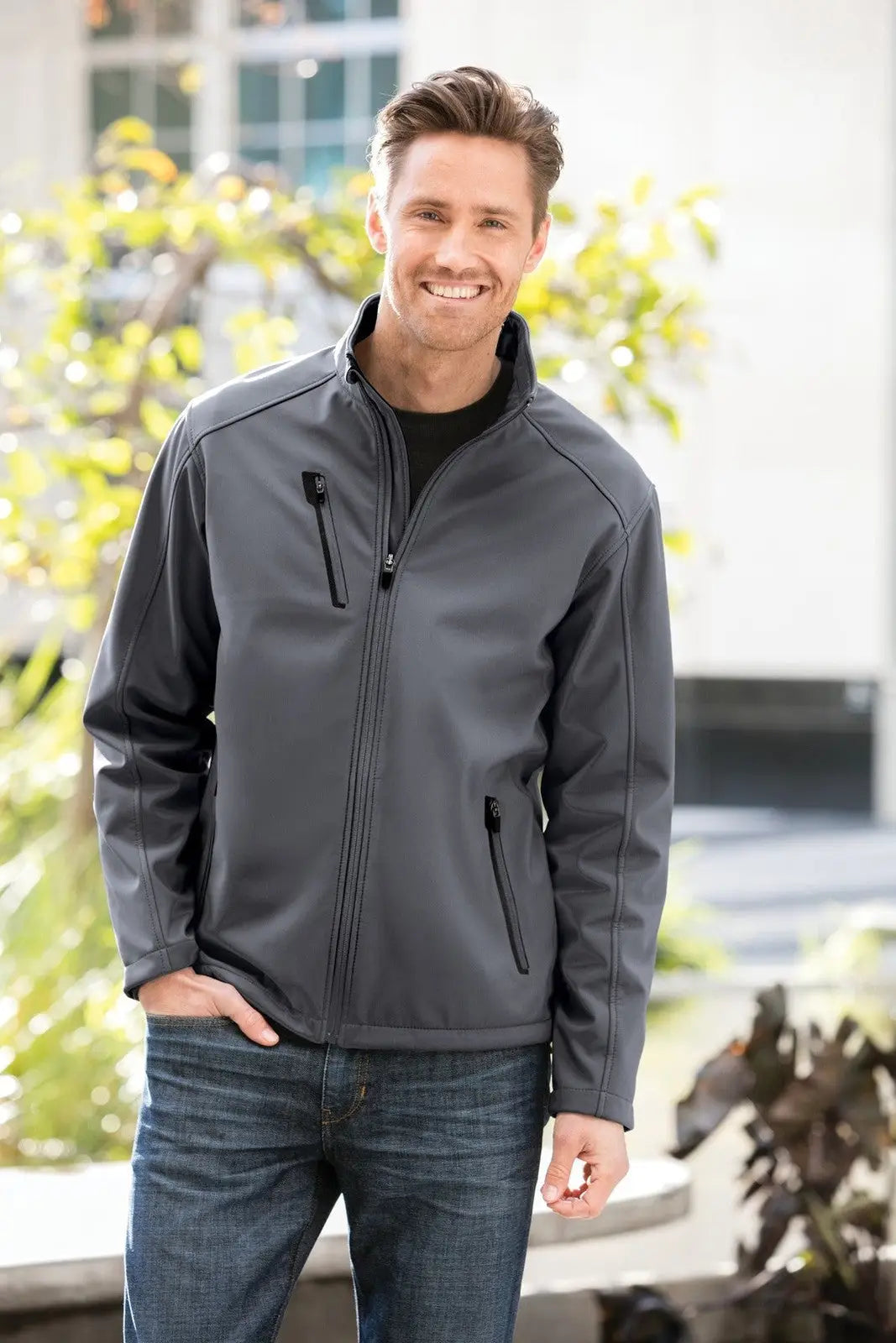 Port Authority J324 Welded Soft Shell Jacket - Battleship Gray