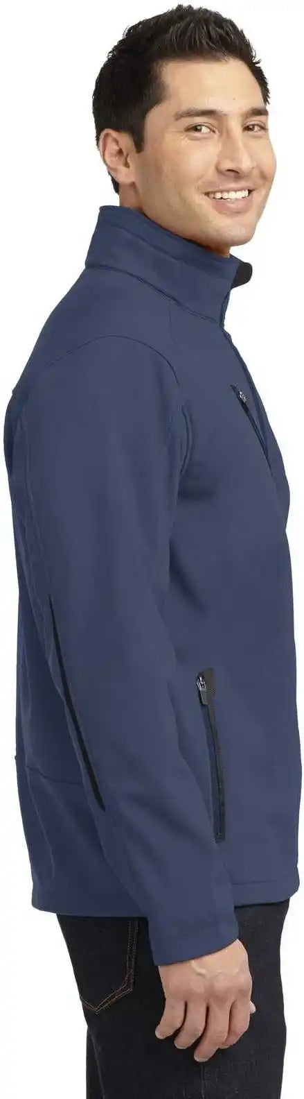 Port Authority J324 Welded Soft Shell Jacket Dress Blue Navy