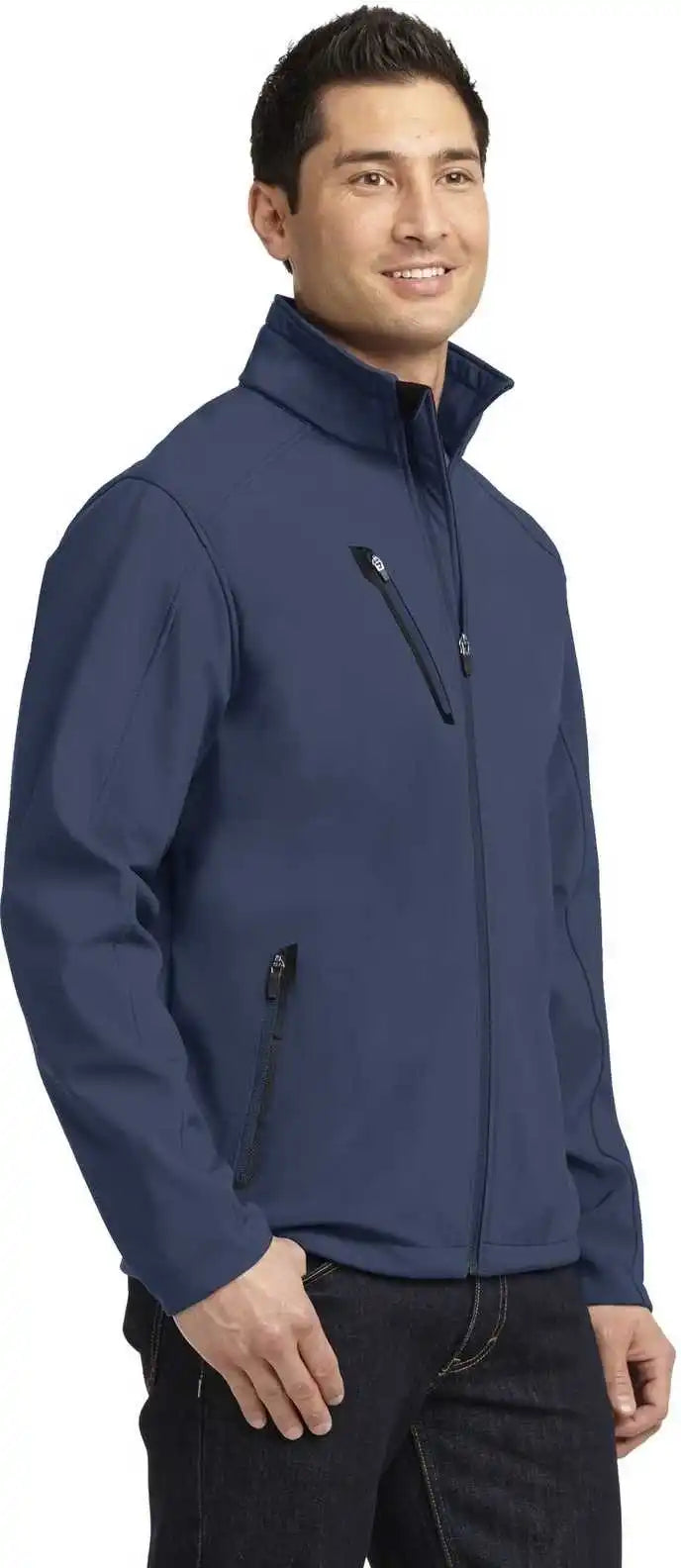 Port Authority J324 Welded Soft Shell Jacket Dress Blue Navy