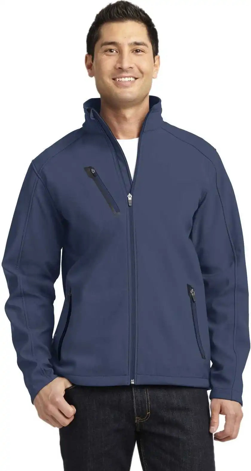 Port Authority J324 Welded Soft Shell Jacket Dress Blue Navy