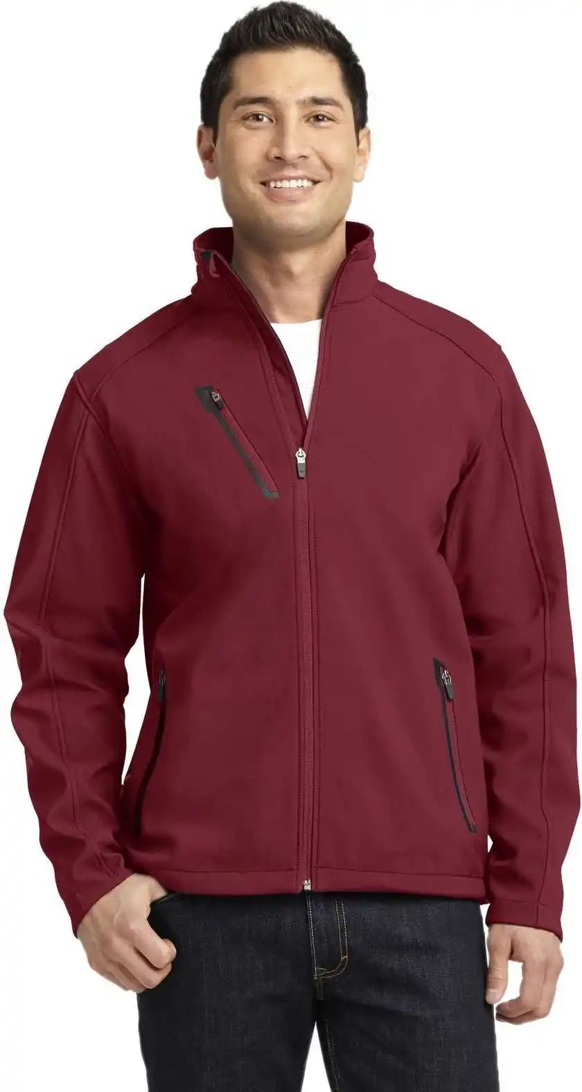 Port Authority J324 Welded Soft Shell Jacket - Garnet