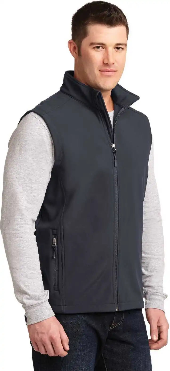 Port Authority J325 Core Soft Shell Vest Battleship Gray