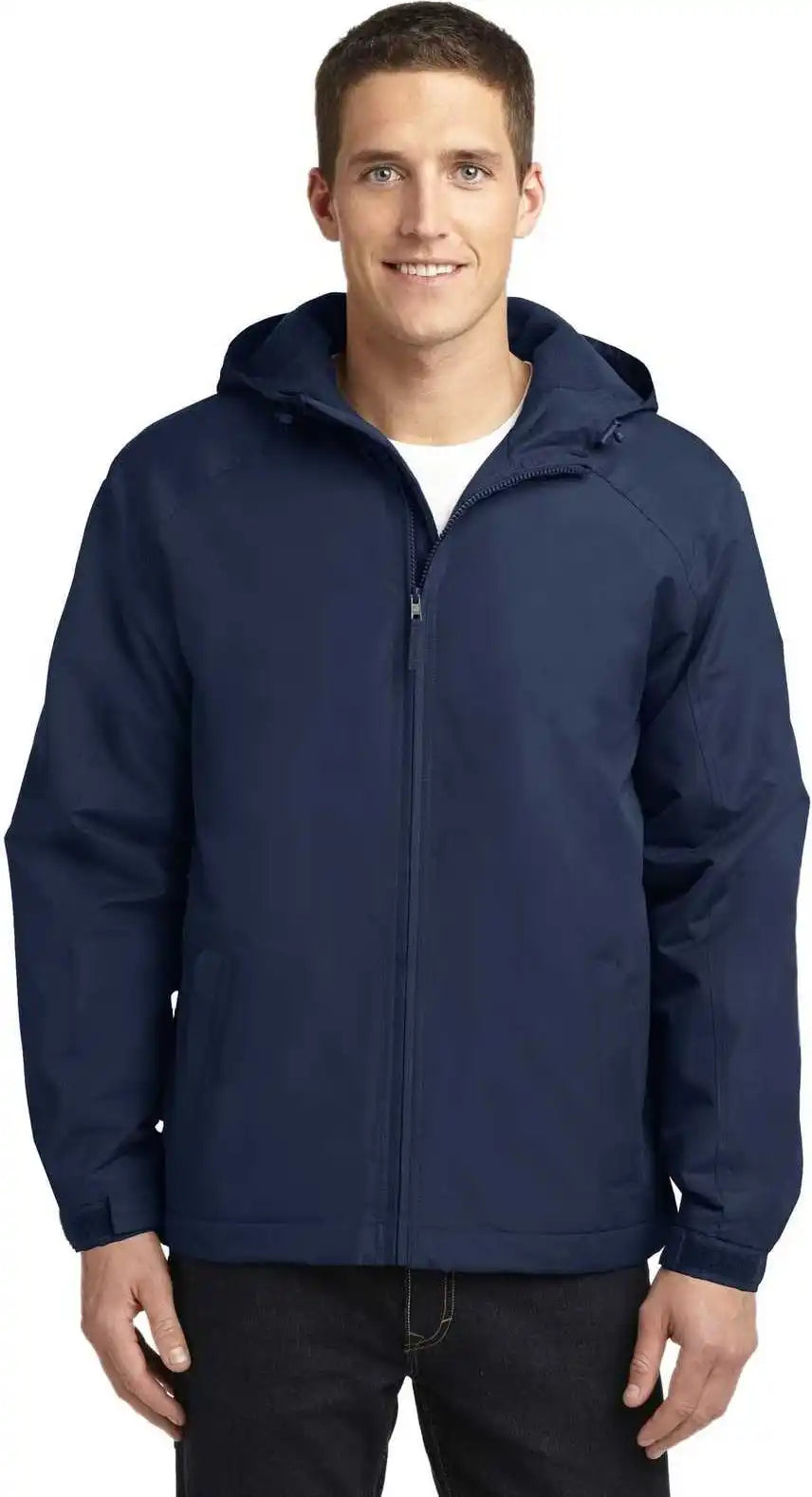 Port Authority J327 Hooded Charger Jacket True Navy