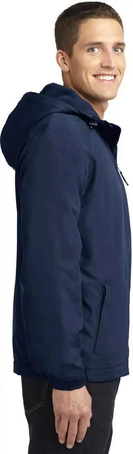 Port Authority J327 Hooded Charger Jacket True Navy