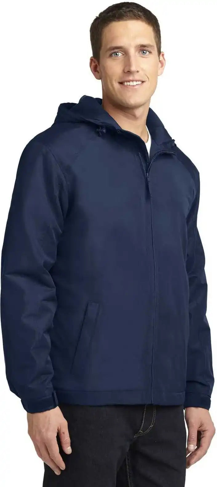 Port Authority J327 Hooded Charger Jacket True Navy