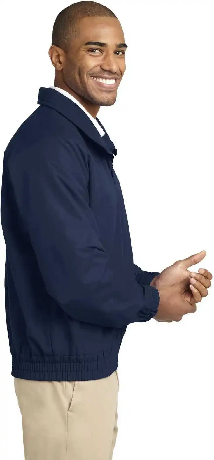 Port Authority J329 Lightweight Charger Jacket True Navy