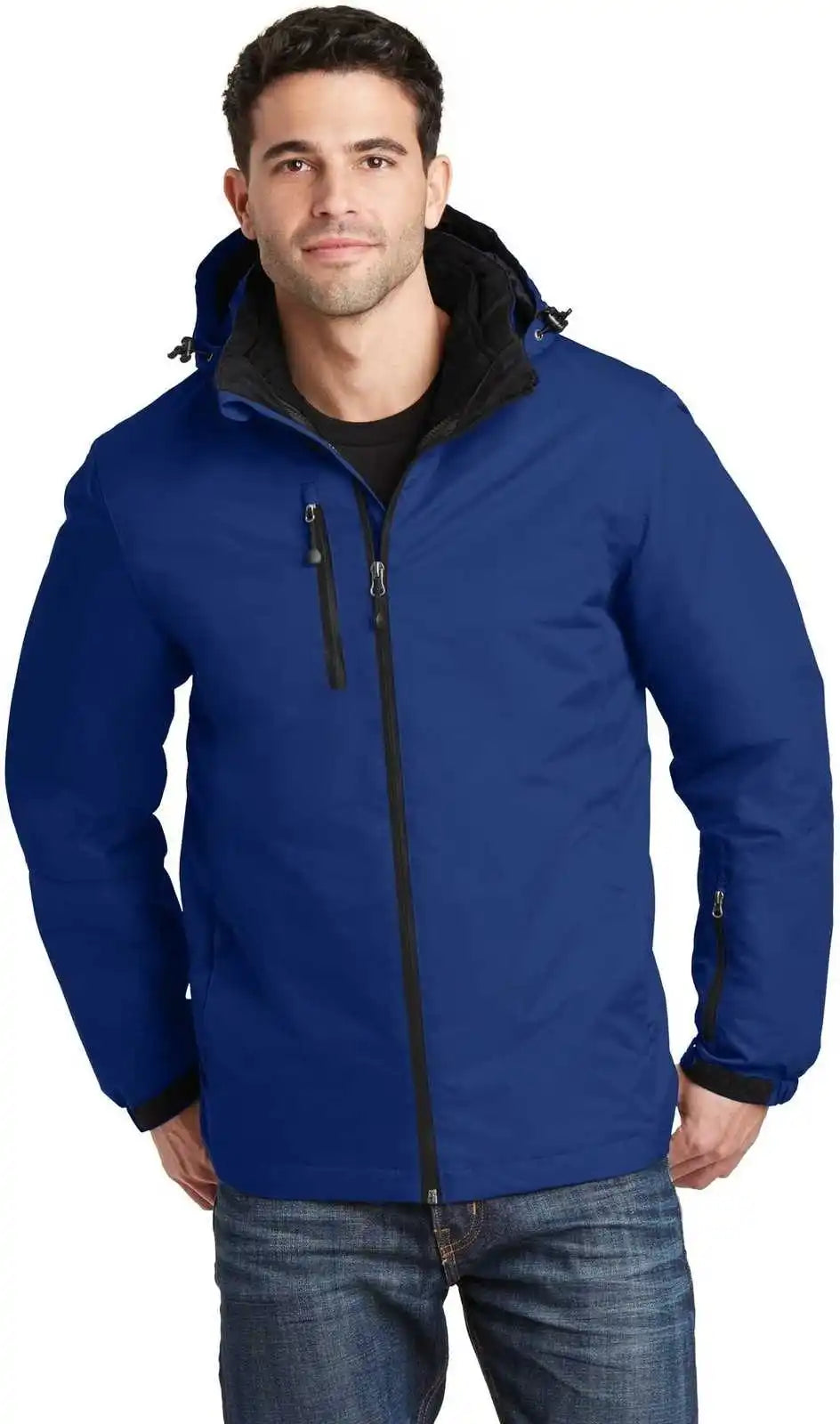 Port Authority J332 Vortex Waterproof 3 in 1 Jacket Night Sky Blue Black