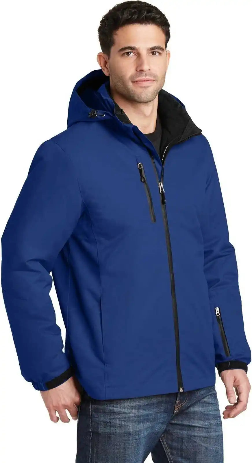 Port Authority J332 Vortex Waterproof 3 in 1 Jacket Night Sky Blue Black