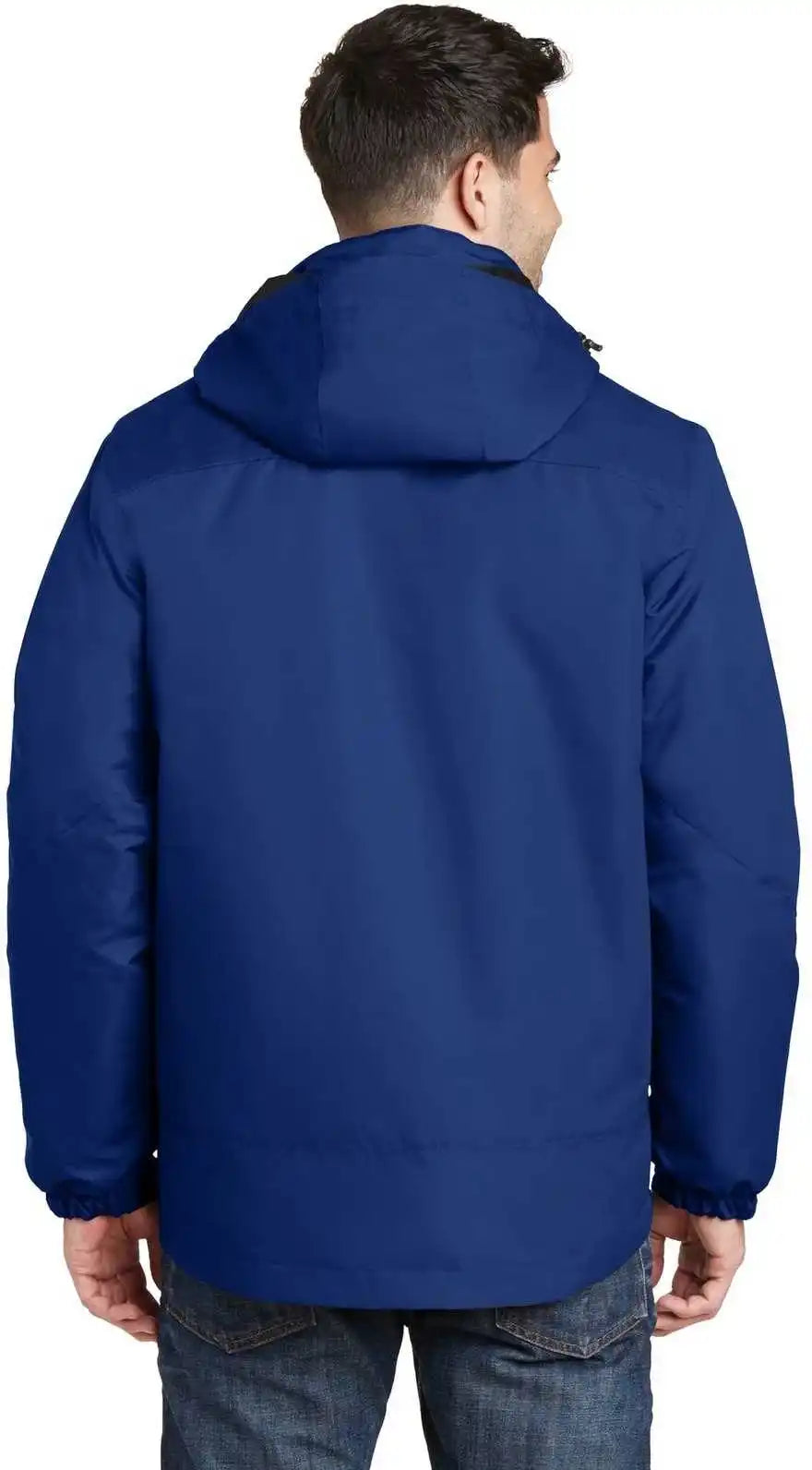Port Authority J332 Vortex Waterproof 3 in 1 Jacket Night Sky Blue Black