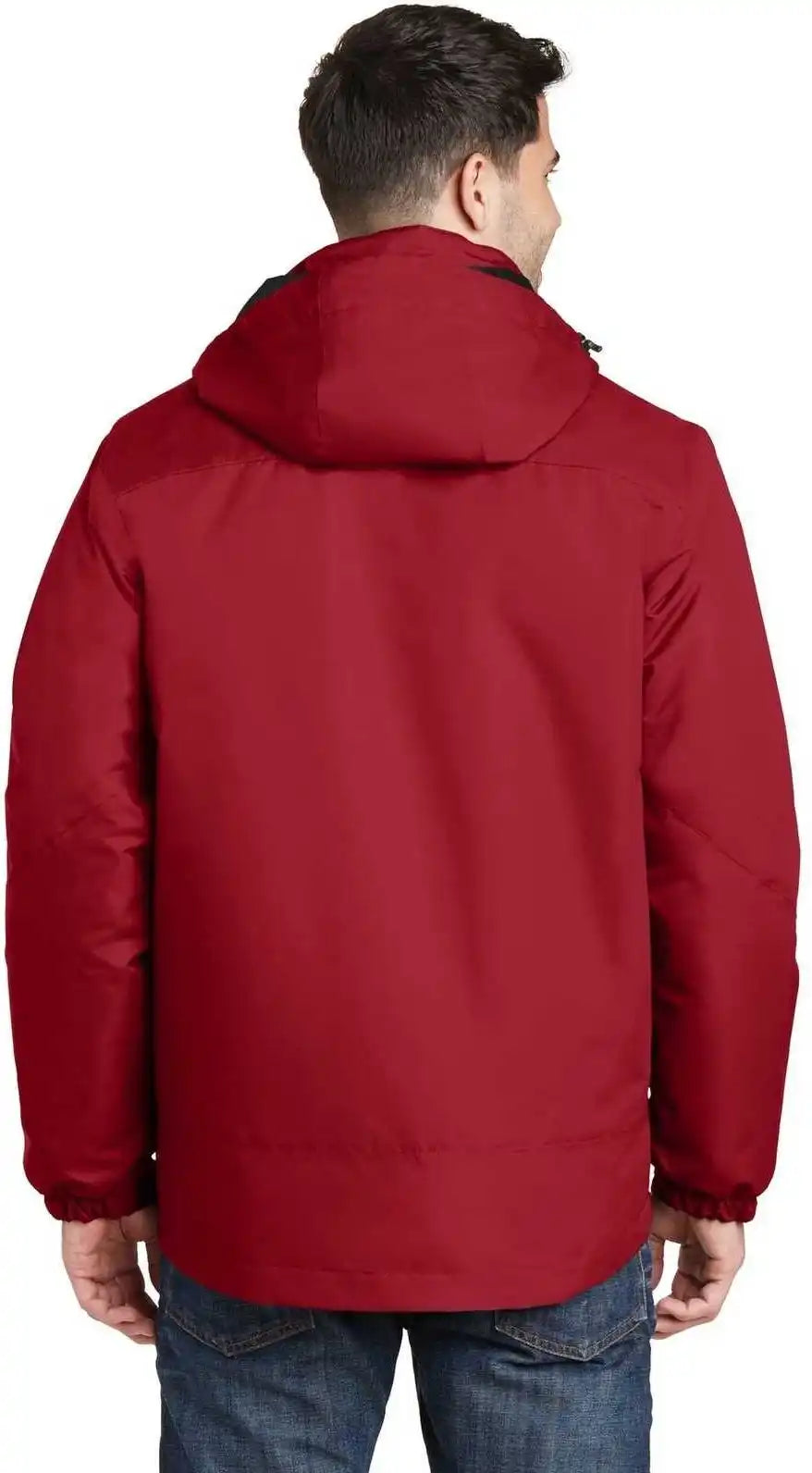 Port Authority J332 Vortex Waterproof 3-in-1 Jacket - Rich Red Black
