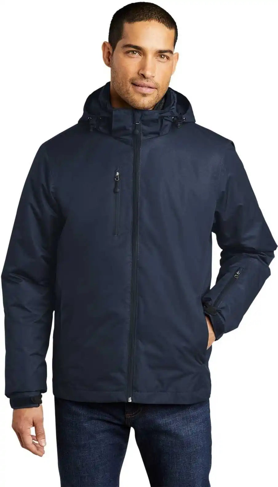 Port Authority J332 Vortex Waterproof 3 in 1 Jacket River Blue Navy