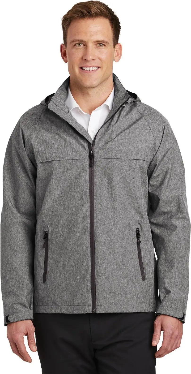 Port Authority J333 Torrent Waterproof Jacket - Dark Gray Heather - Adult Xs