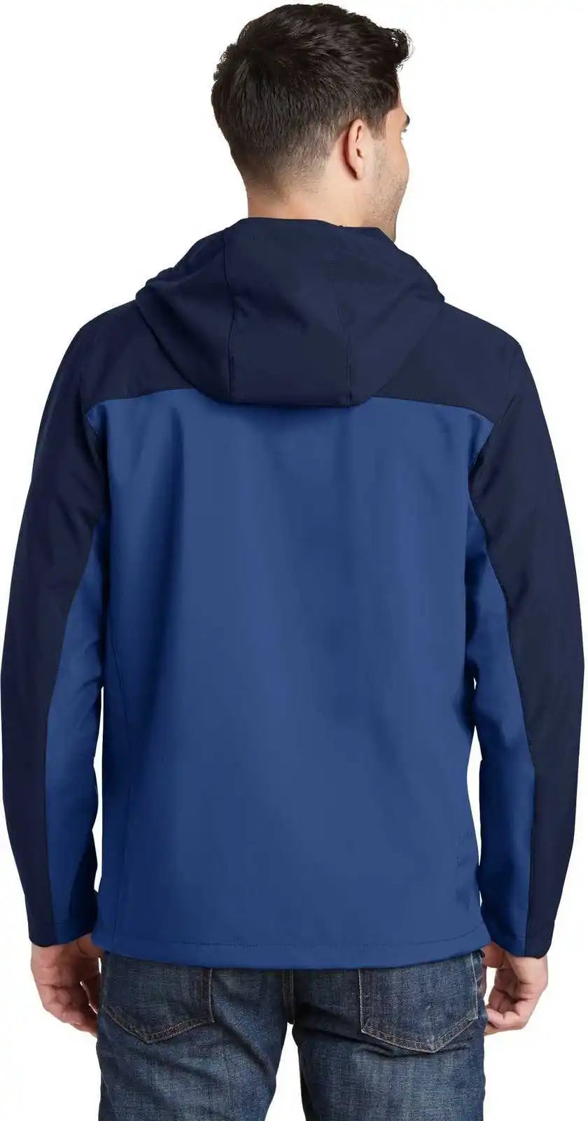 Port Authority J335 Hooded Core Soft Shell Jacket - Night Sky Blue Dress Navy