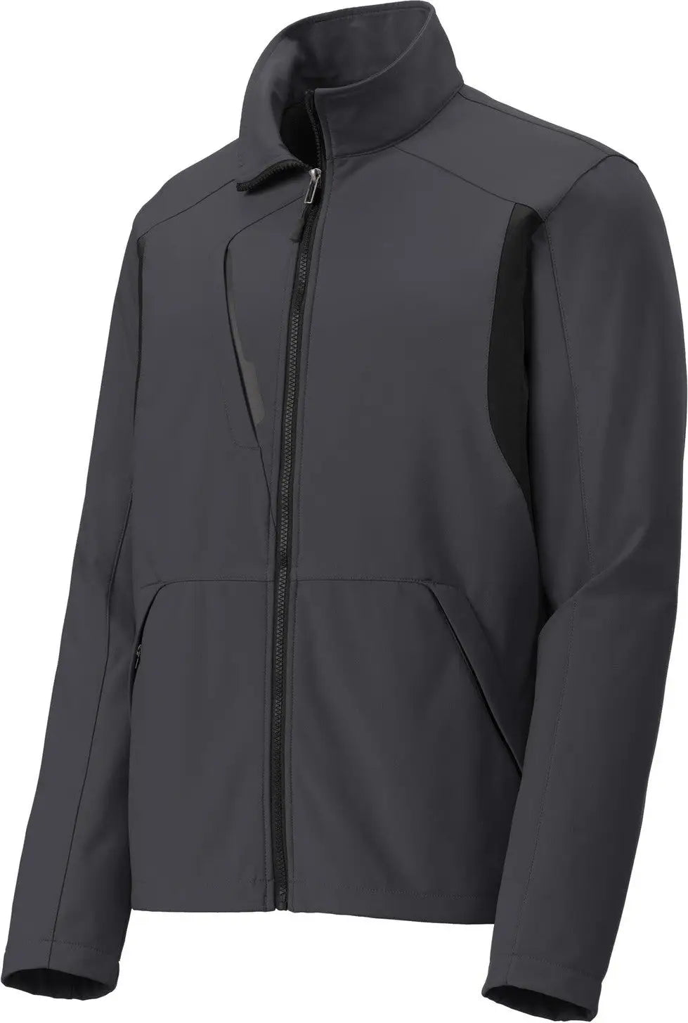 Port Authority J336 Back-block Soft Shell Jacket - Battleship Gray Black