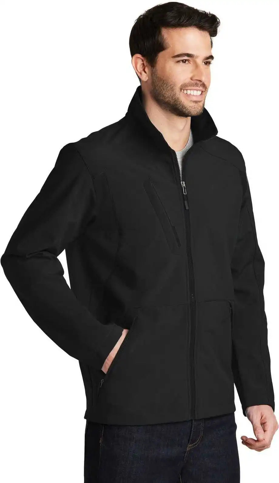 Port Authority J336 Back-block Soft Shell Jacket - Black