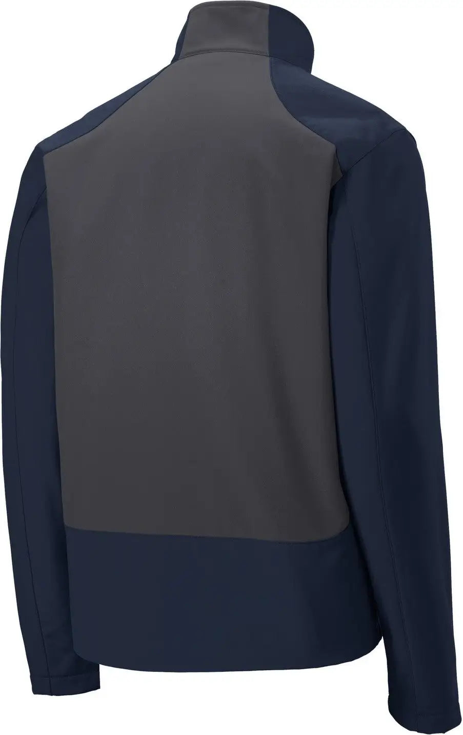 Port Authority J336 Back-block Soft Shell Jacket - Dress Blue Navy Battleship Gray - Navy/ / Adult Xs