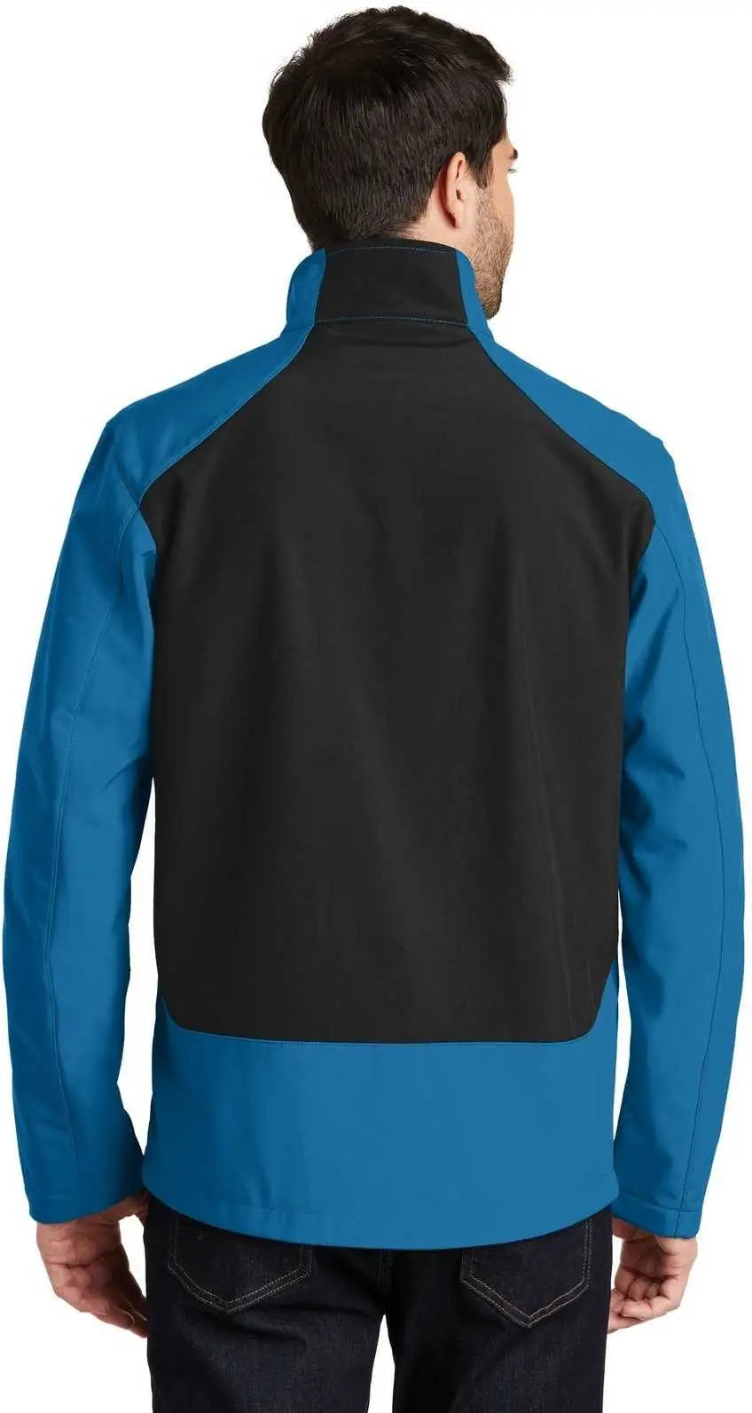 Port Authority J336 Back-block Soft Shell Jacket - Imperial Blue Black