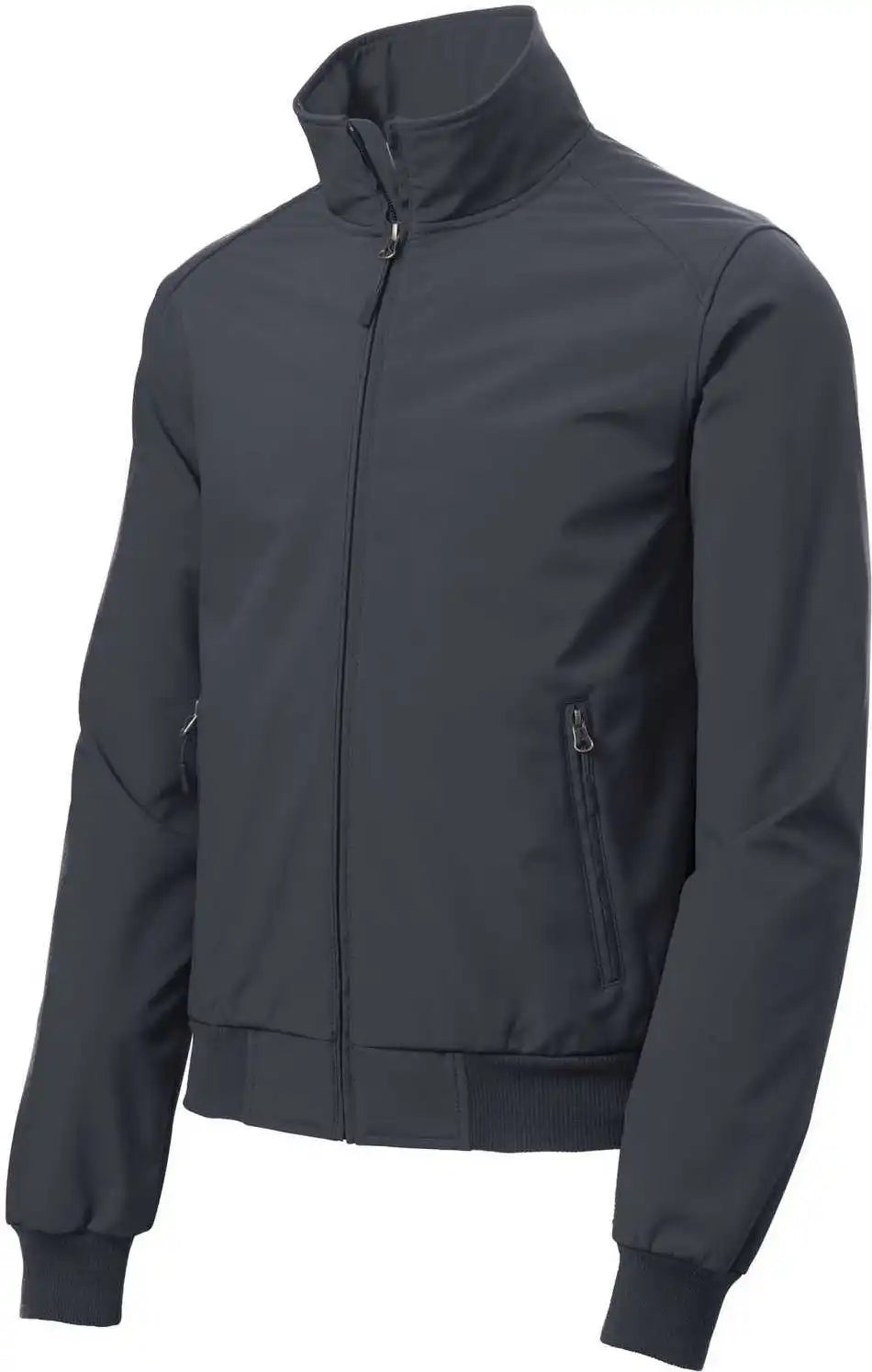 Port Authority J337 Soft Shell Bomber Jacket Battleship Gray