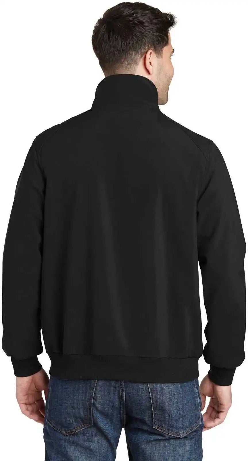 Port Authority J337 Soft Shell Bomber Jacket - Black