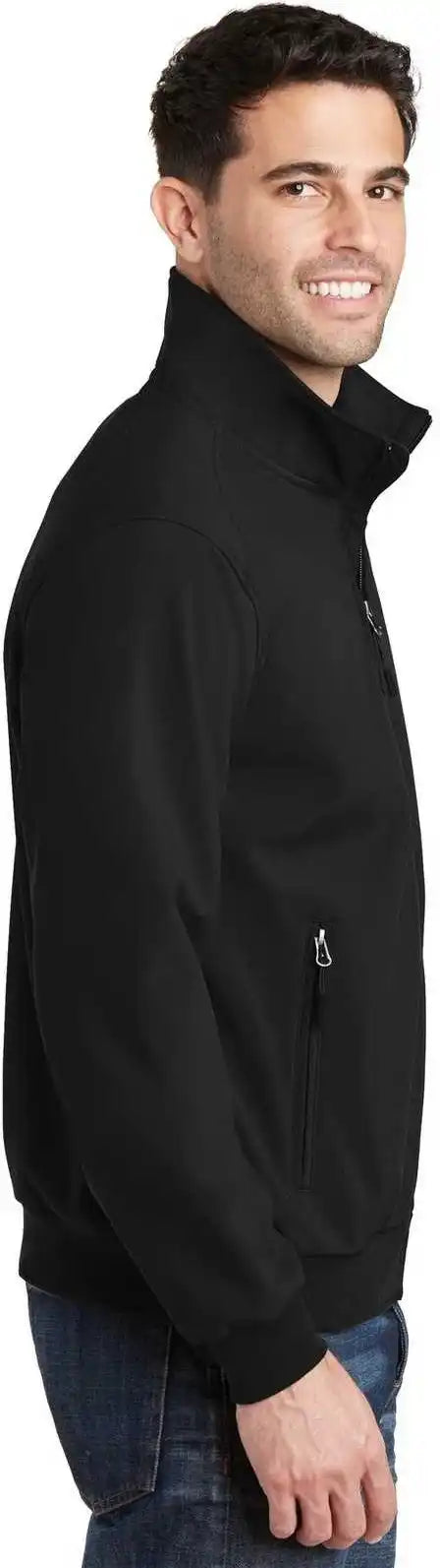 Port Authority J337 Soft Shell Bomber Jacket - Black