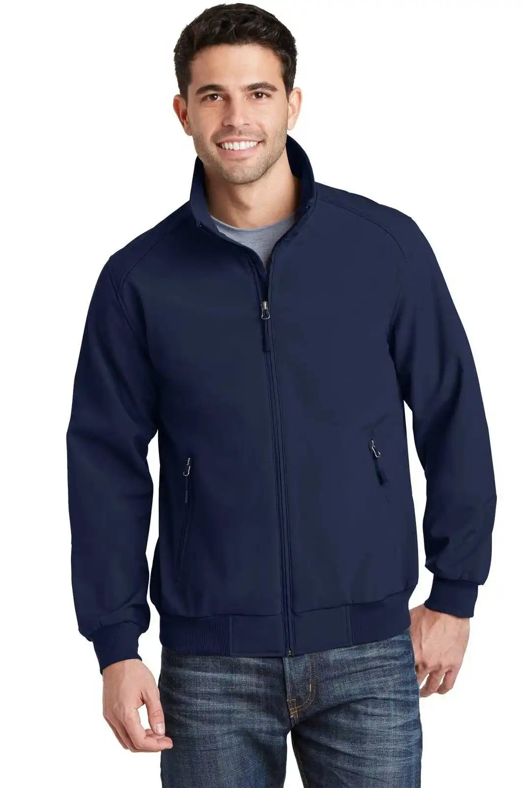 Port Authority J337 Soft Shell Bomber Jacket - Dress Blue Navy