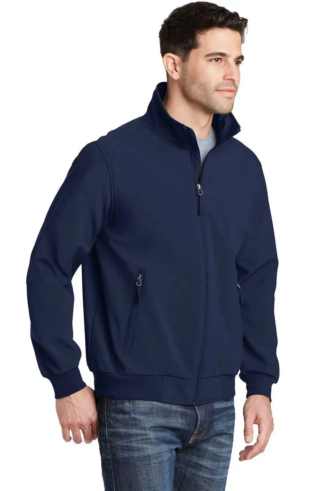 Port Authority J337 Soft Shell Bomber Jacket - Dress Blue Navy