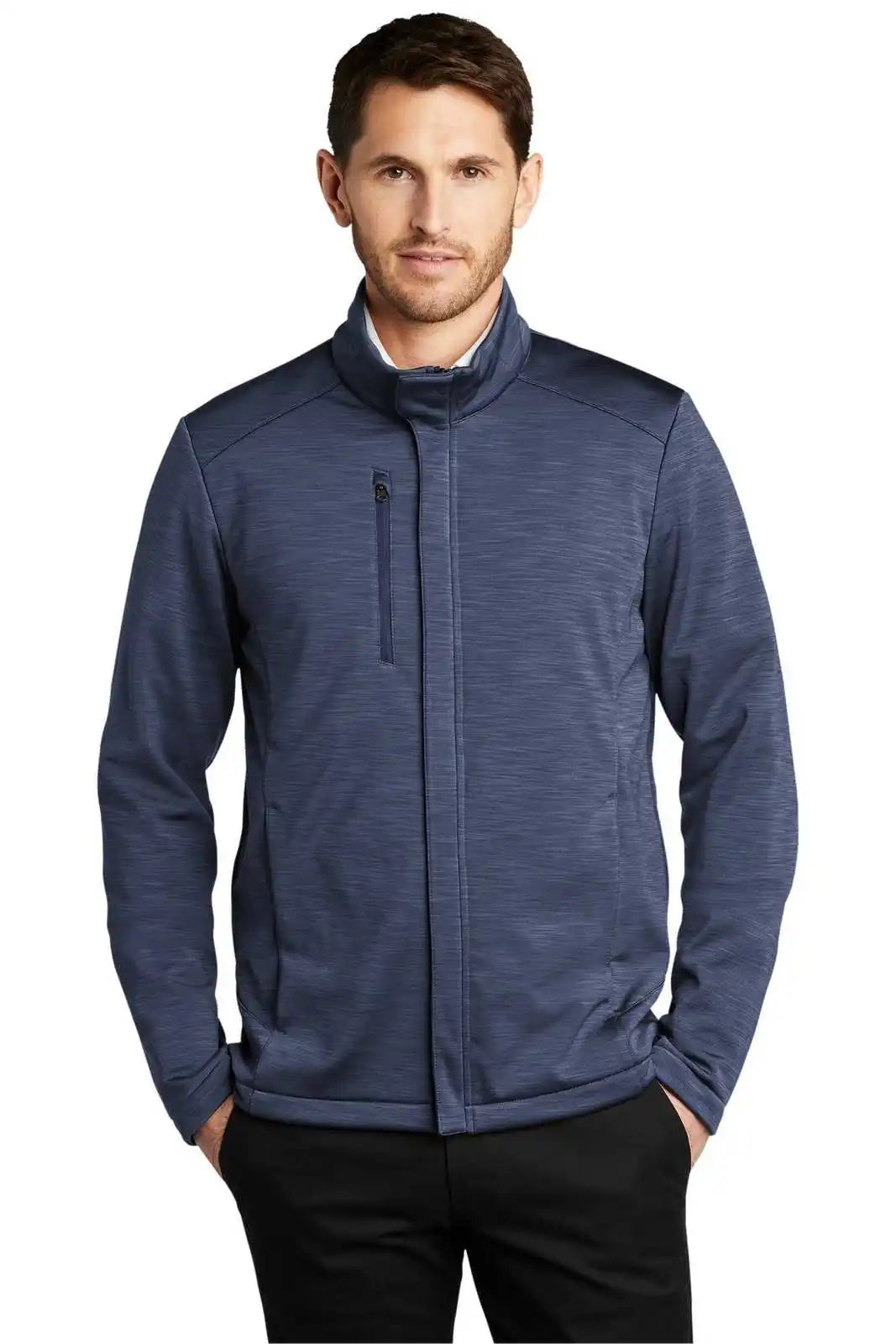 Port Authority J339 Stream Soft Shell Jacket - Dress Blue Navy Heather