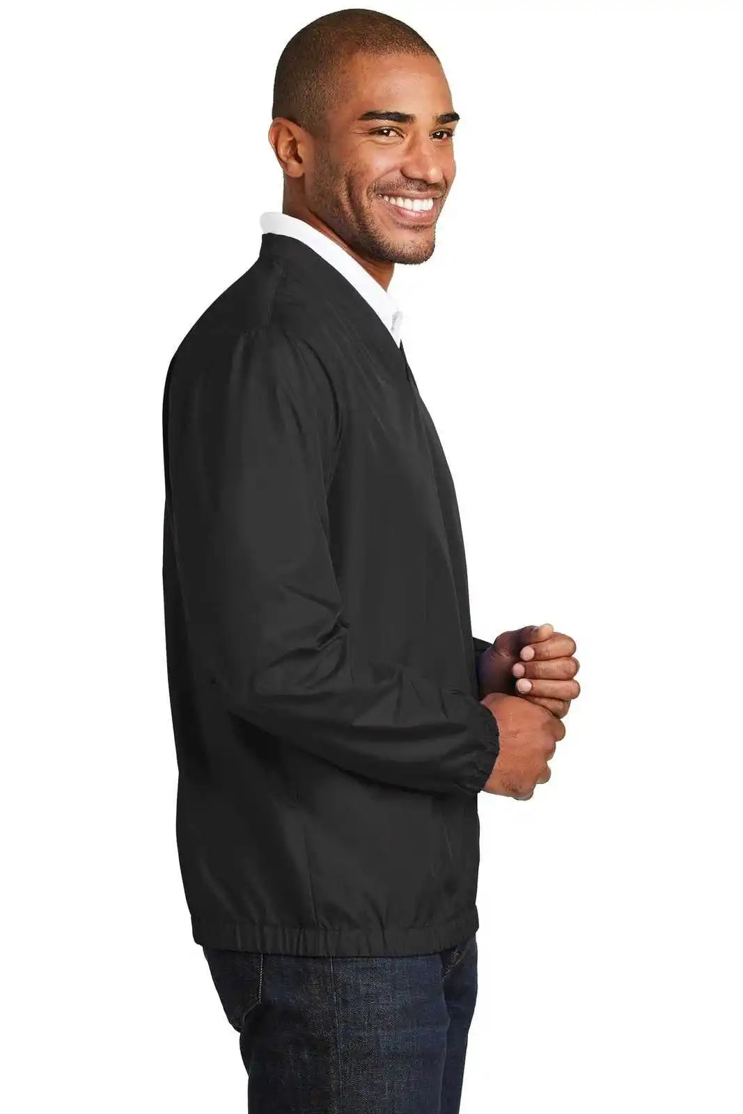 Port Authority J342 Zephyr V-neck Pullover - Black