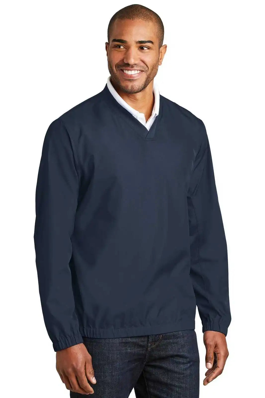 Port Authority J342 Zephyr V-neck Pullover - Dress Blue Navy