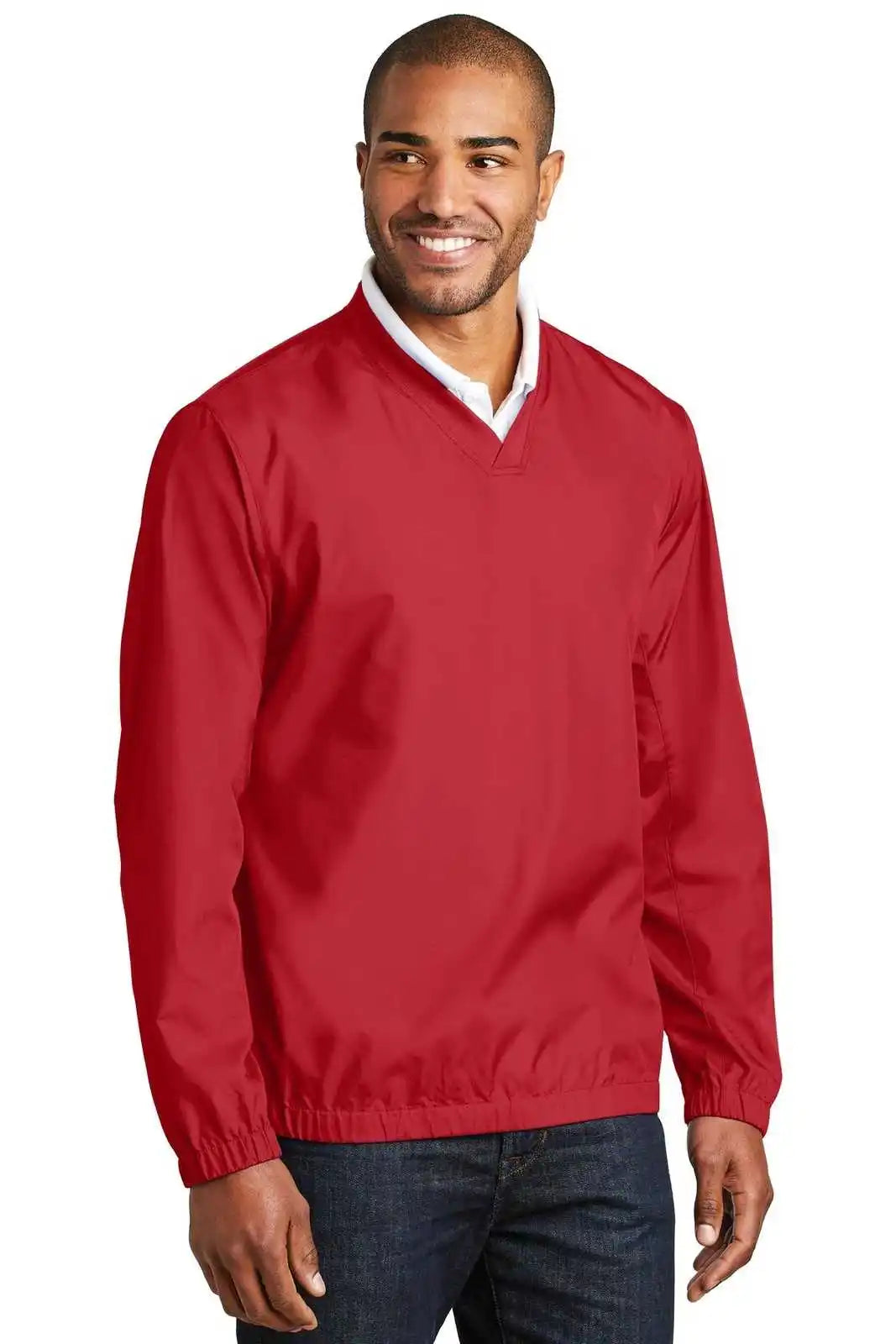 Port Authority J342 Zephyr V-neck Pullover - Rich Red